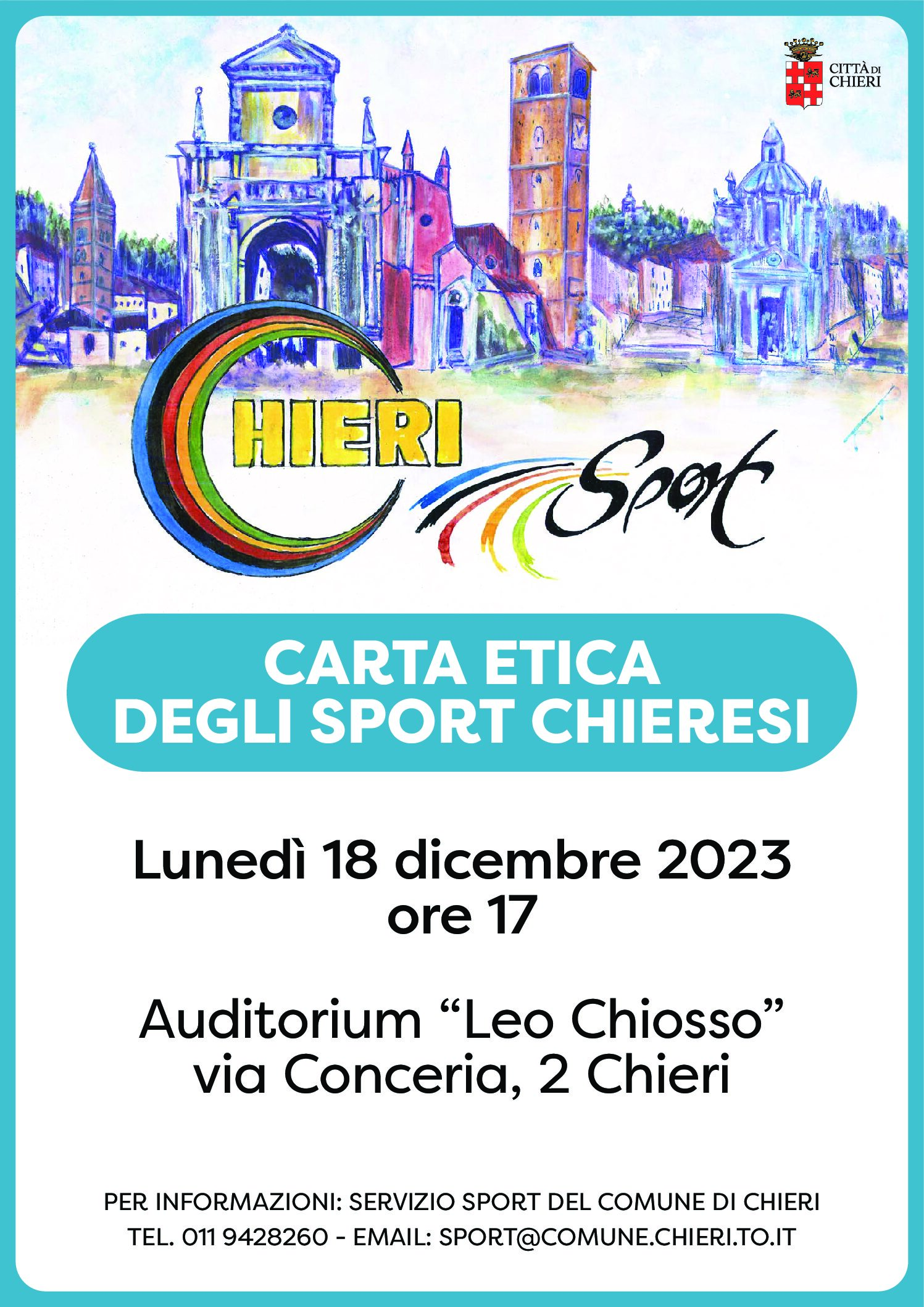 NEWS | CHIERI | CARTA ETICA DELLO SPORT CHIERESE